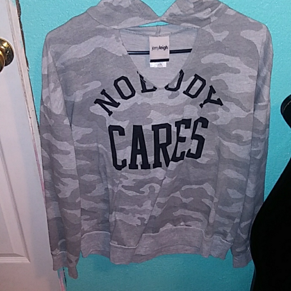 A nobody cares hoodie